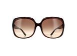 Salvatore Ferragamo Rechthoekige Dames Bruine Gradient Zonnebril