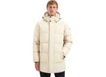 No Excess Jacket long parka hood padded cream