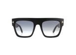 Tom Ford Sonnenbrille Renee FT0847 01B Glänzend Schwarz Grau Rauch Gradient