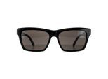Saint Laurent zonnebril SL M104 002 Glanzende zwart donkergrijs
