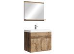 Badplaats Badkamermeubel montreal set 02 60 x 35 cm bruin badmeubel