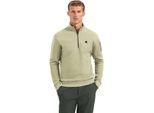 No Excess Sweater half zip brushed light moss
