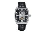 Montre automatique Heritor Masterson semi-squelette avec bracelet en cuir