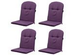 Madison kuipstoelkussen hoge rug panama purple 45x96cm 4 stuks