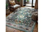Muratap Picasso pablo vintage vloerkleed groen / multi laagpolig- 200x290