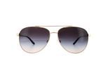 Michael Kors Aviator Womens Rose Gold Brown Gradient zonnebril
