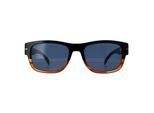 David Beckham DB7035/S 37N KU zwart hoorn blauw zonnebril