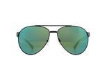Lacoste Aviator unisex matgroene groene spiegel zonnebril