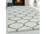 Muratap Opera soft shaggy hoogpolig vloerkleed cream- 240x340 cm