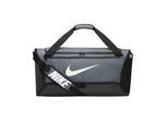 Nike Brasilia Swoosh Training 60L Duffeltas (IJzergrijs/Zwart/Wit)