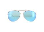 Michael Kors Aviator Womens Rose Gold White Blue Mirror Zonnebril