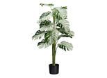Kopu ® kunstplant monstera variegata half moon 115 cm 16 bladeren