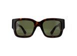 Gucci vierkant dames Havana met groen en rood GG1663S