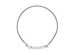 DIADEMA - Armband - Schwarzes Nylon - Echter Diamant