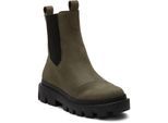 TOMS Rowan Leder Frauen Olive Stiefel