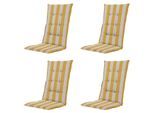 Madison kussen hoge rug amora - 123x50x5cm set van 4