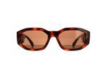 Versace rechthoek unisex havana donkerbruine VE4361 zonnebril