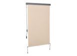 4goodz Outsunny verticale zonwering verticale luifel 120x200 cm creme