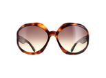 Tom Ford Georgia 02 FT1011 52B dark havana smoke gradient zonnebril