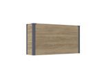 Westmann Talus l metalen plantenbak met bodem 100x25x52 cm houtlook
