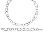 Orphelia Damen 925 Sterling Silber Set: Kette + Armband - Silber SET-015