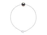 Armband echte Tahiti-Zuchtperle, rund, 8–9 mm