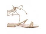 Montevita Flache Sandale Sandsum in Gold