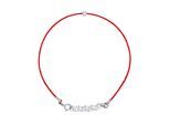 DIADEMA - Armband - Rotes Nylon - Echter Diamant