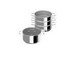 BergHOFF Helix 5-delig steamer set dina