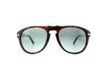 Persol Aviator Mens Dark Havana Lichtblauwe gradiënt zonnebril