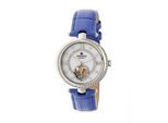 Montre semi-squelette automatique Empress Stella avec bracelet en cuir MOP
