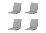 Madison stapelstoelkussen napels grey ca. 97x49 cm set van 4