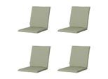 Madison stapelstoelkussen panama sage ca. 97x49 cm set van 4