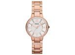 Fossil Virginia roségold Damen Armbanduhr ES3284