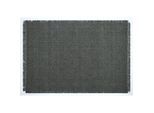 Velaar Outlet vloerkleed flocus 100% wol effen antraciet platgeweven modern