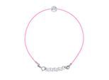 DIADEMA - Armband - Rosa Nylon - Echter Diamant