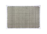Velaar Outlet vloerkleed flocus 100% wol effen grijs platgeweven modern