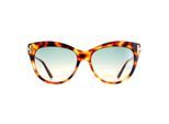 Tom Ford zonnebril Kira FT0821 55p Havana Green Gradient