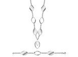 Orphelia Dames 925 Sterling Zilveren Set: Armband + Oorbellen - Zilver SET-020