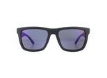 Lacoste rechthoekheren matblauwe marineblauwe zonnebril