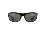 Ray-ban wrap unisex zwart groen gepolariseerde zonnebril