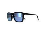 Arnette Rectangle Unisex Matte Schwarz Dunkel Grau Spiegel Wasser Polarisiert AN4283 Shyguy