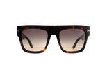 Tom Ford Square Womens Dark Havana Smoke Gradient