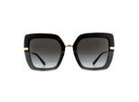 DOLCE & GABBANA Zonnebril DG4373 32468G TOP Zwart Op Transparant Zwart Grijsverloop