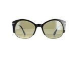 Serengeti Semi Rimless Womens Shiny Gunmetal Schwarz Polarisiert Grün 555nm Vinita