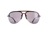Tom Ford Terry 02 FT1004 45A glanzende lichtbruine rook zonnebril