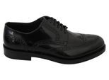 Dolce & Gabbana Schwarze Leder Derby Formelle Brogue-Schuhe