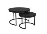 Starfurn salontafel otik black oak 70 cm set van 2