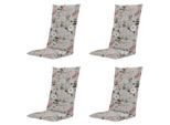 Madison kussen hoge rug julliete - 123x50x5cm set van 4