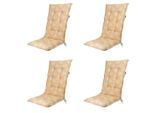 Madison kussen hoge rug napels - 123x50x5cm set van 4